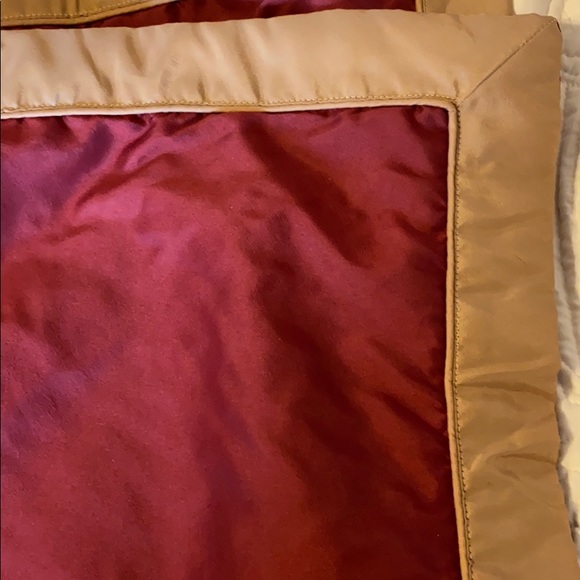 2 shams 39” x 23” burgundy and gold sham - Picture 2 of 5
